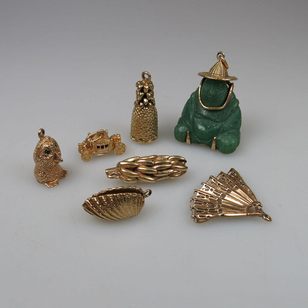 7 Various Gold Charms