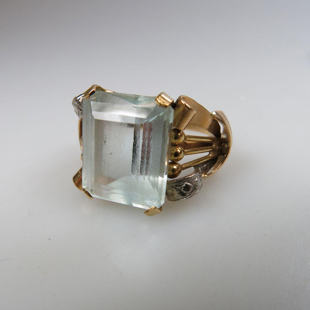 14k And 18k Yellow And White Gold Ring