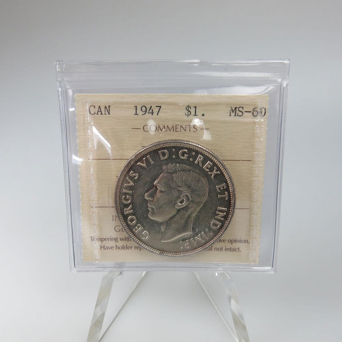 Canadian 1947 B7 Dollar