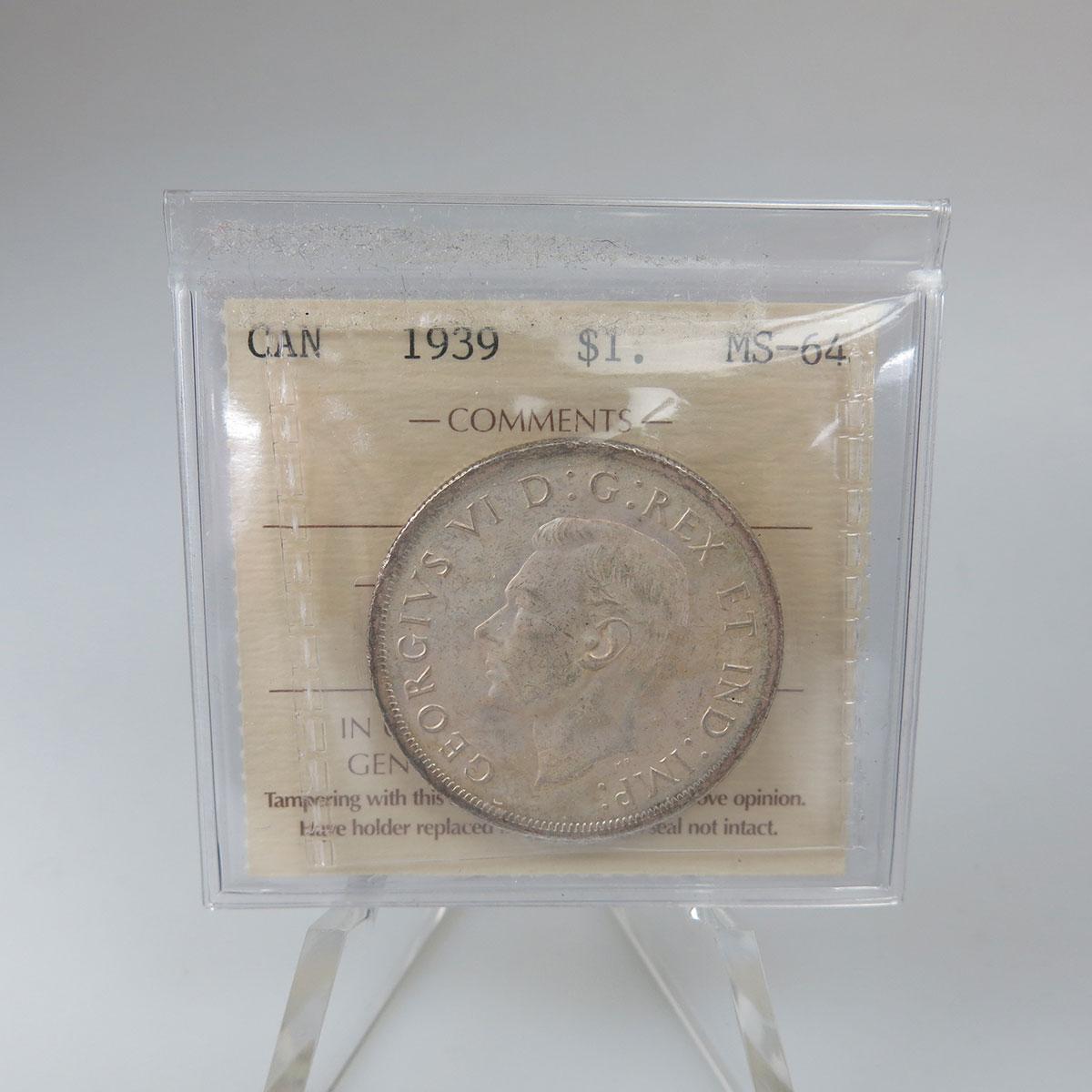 Canadian 1939 Dollar