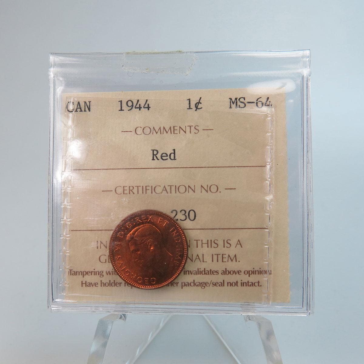 Canadian 1944 Penny