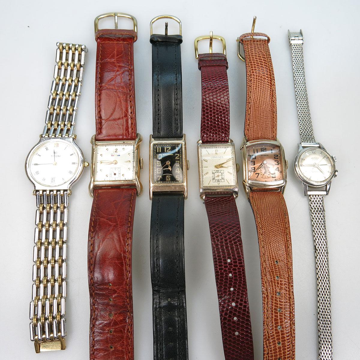 6 Various Wristwatches