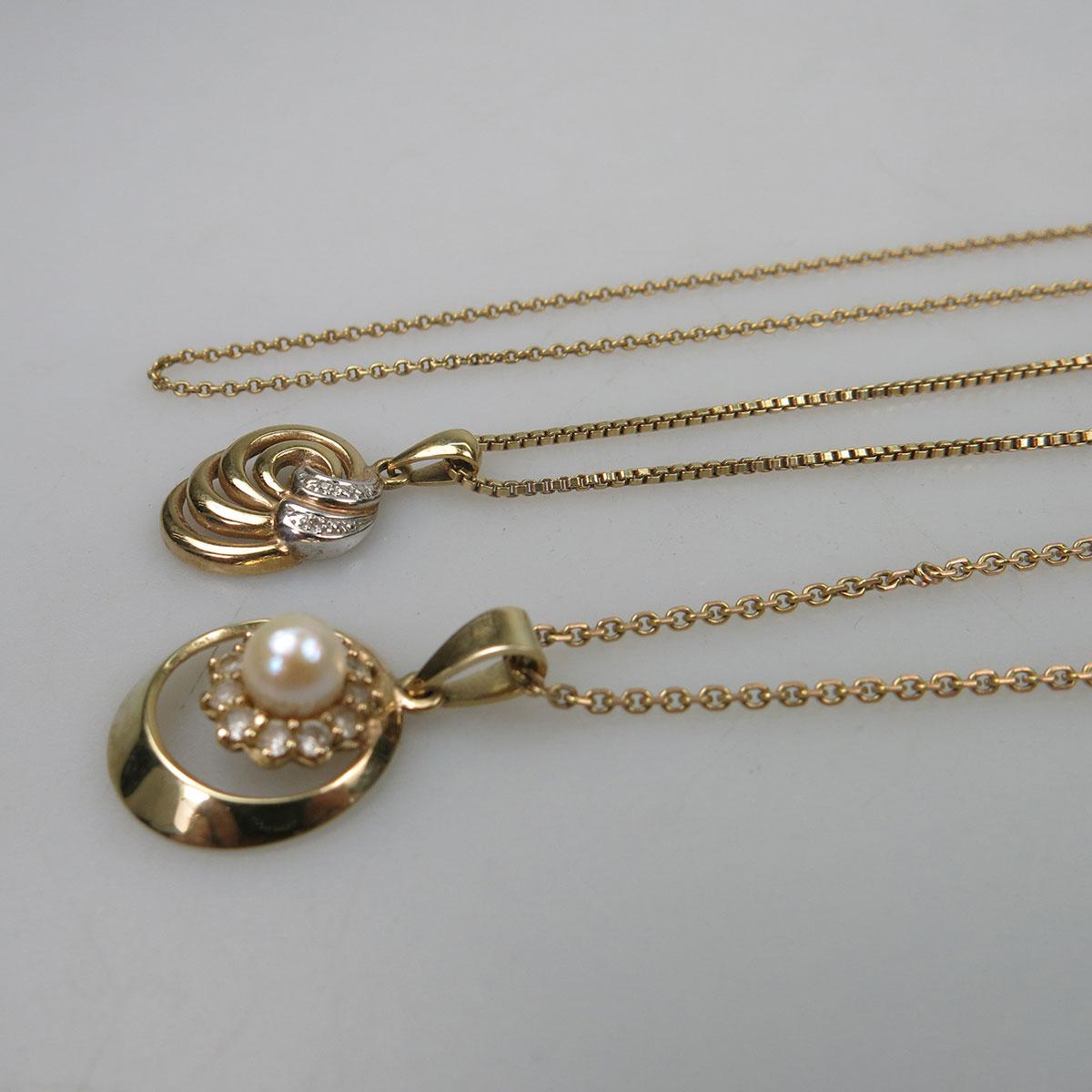 3 x 14k Yellow Gold Chains