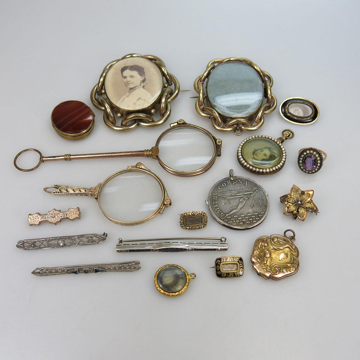 Small Quantity Of Gold-Filled And Silver Jewellery