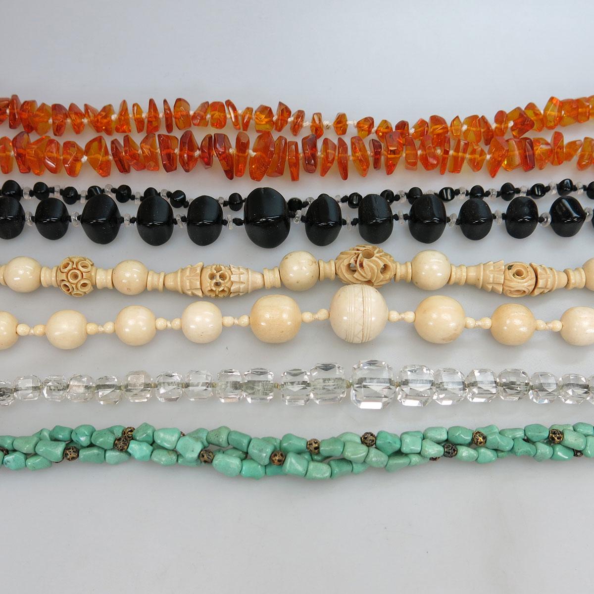 Large Quantity Of Bead Necklaces