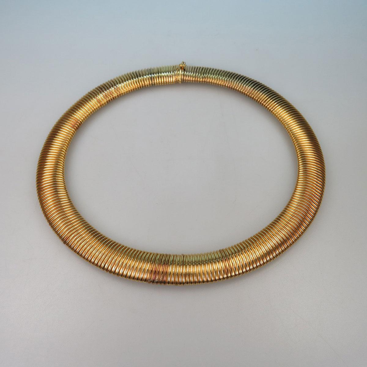 14k Yellow Gold Coil Necklace
