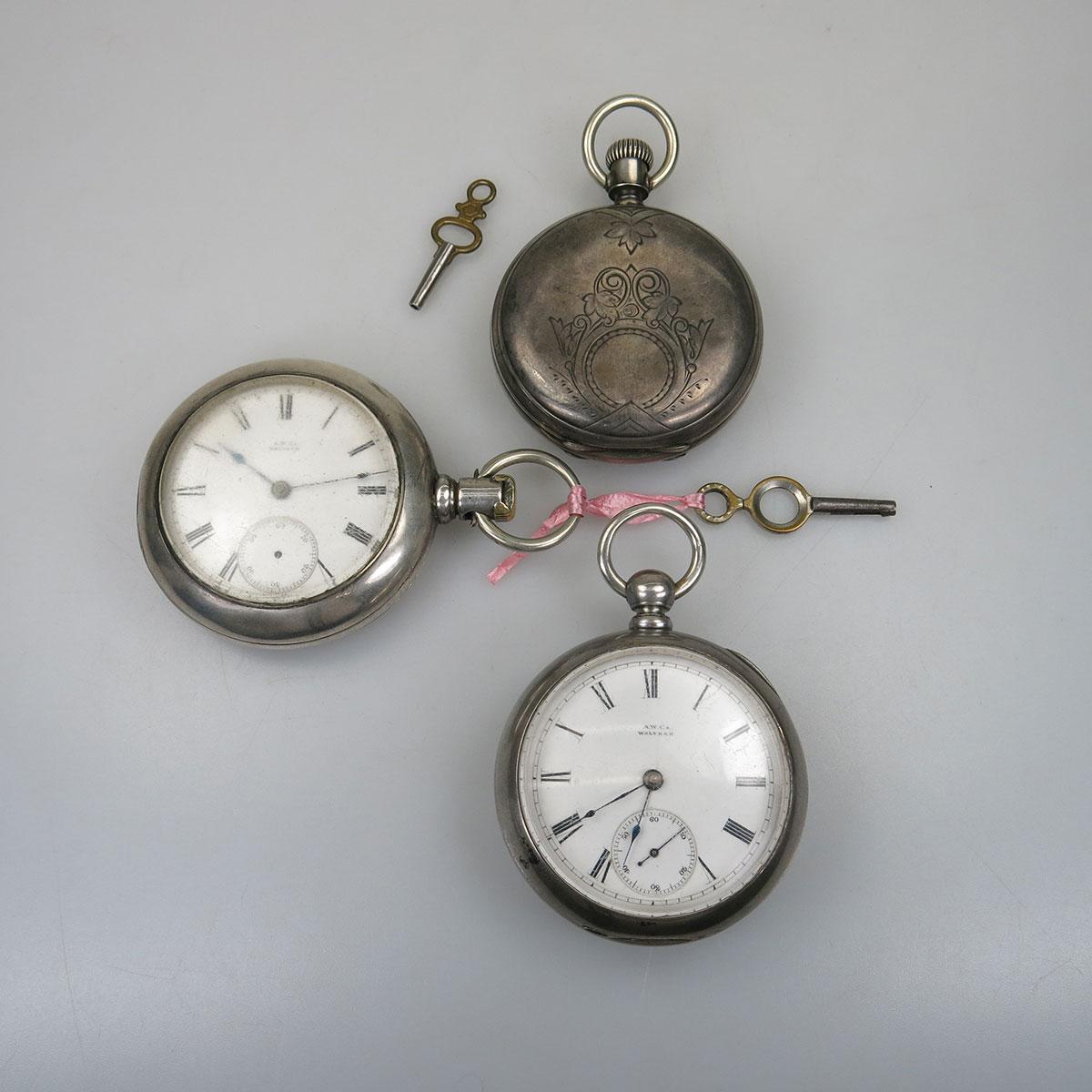 Three Waltham Pocket Watches