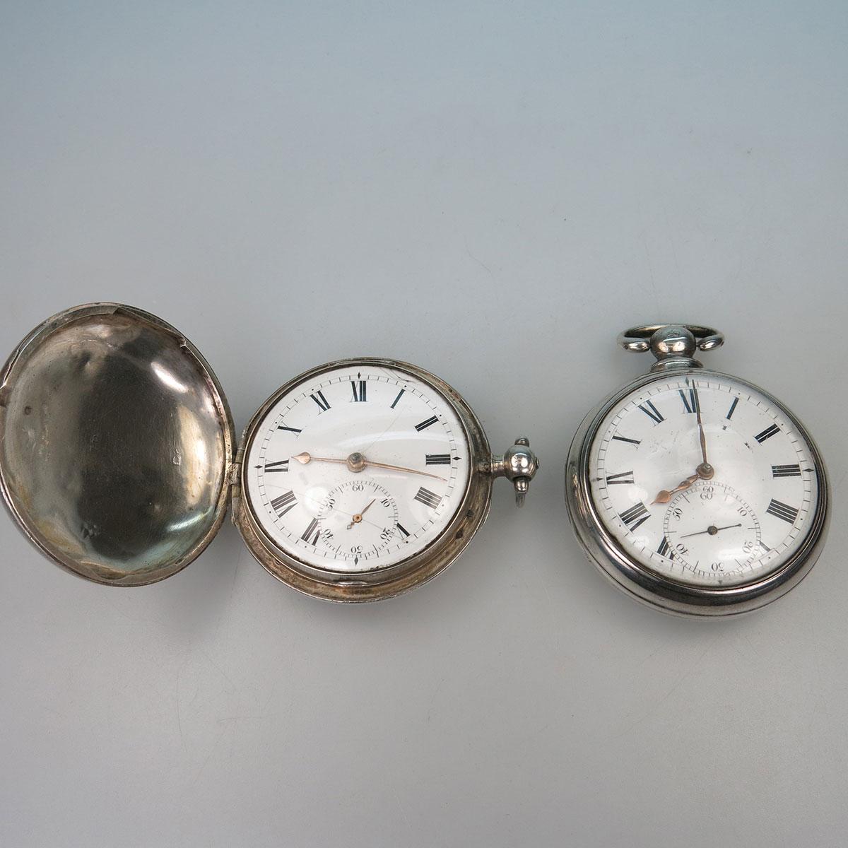 2 English Pocket Watches By Ward Of Thrumpton & Jackson Of London