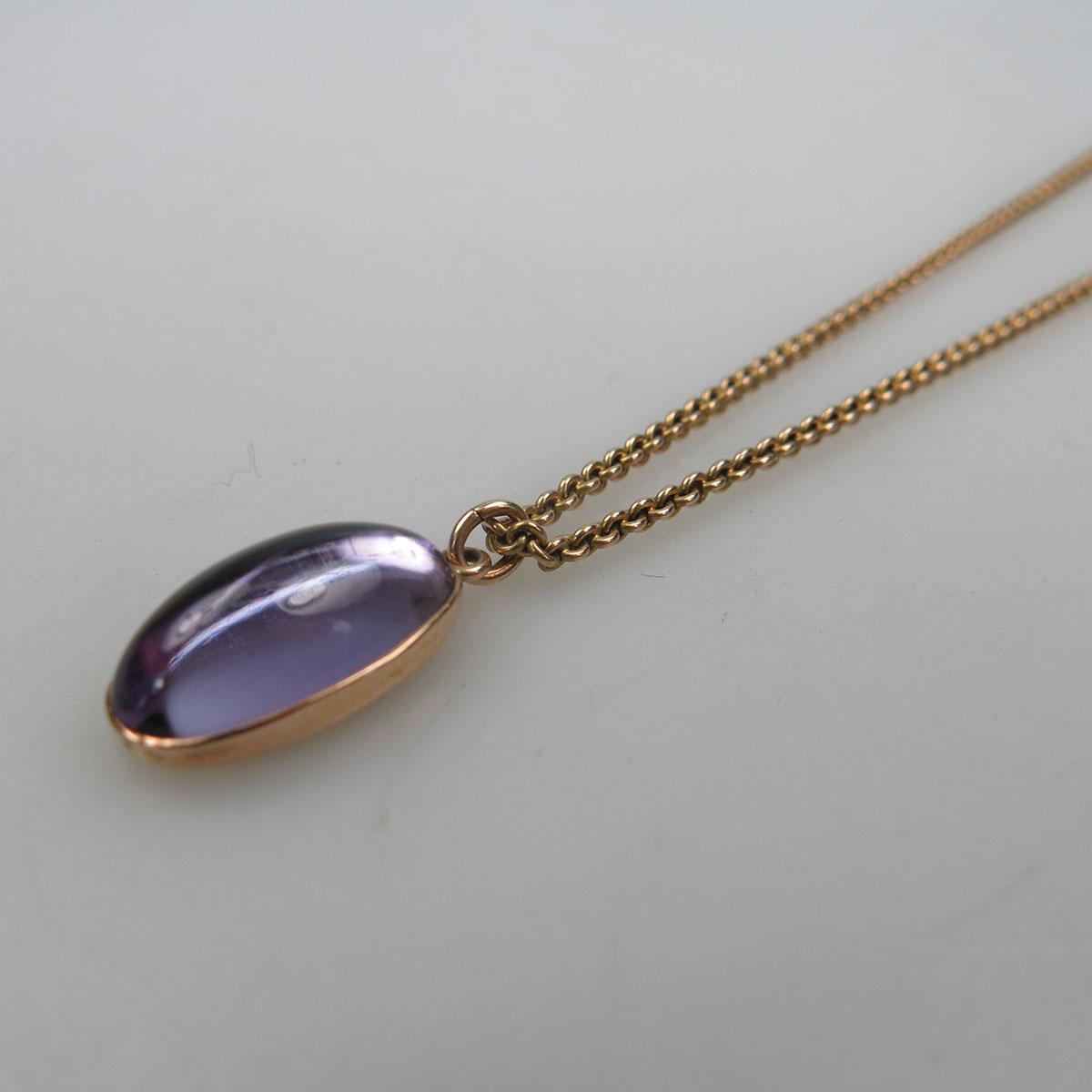 14k Yellow Gold Chain And Pendant