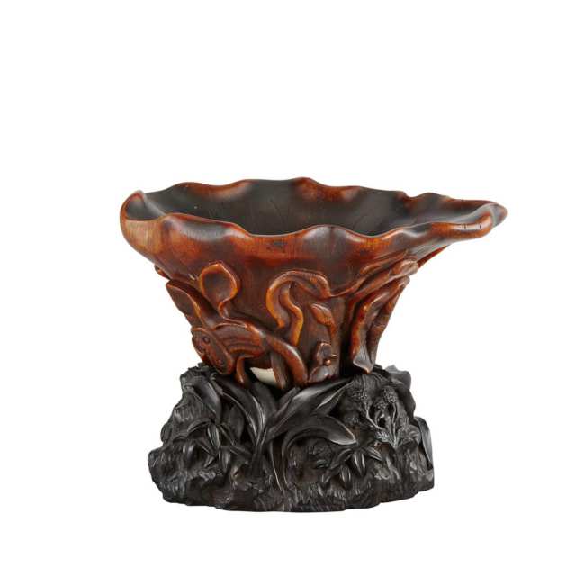 Rhinoceros Horn Carved Cup, 16th/17th Century