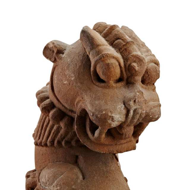 Red Sandstone Lion and Elephant Group, South Asia, 11th to 14th Century