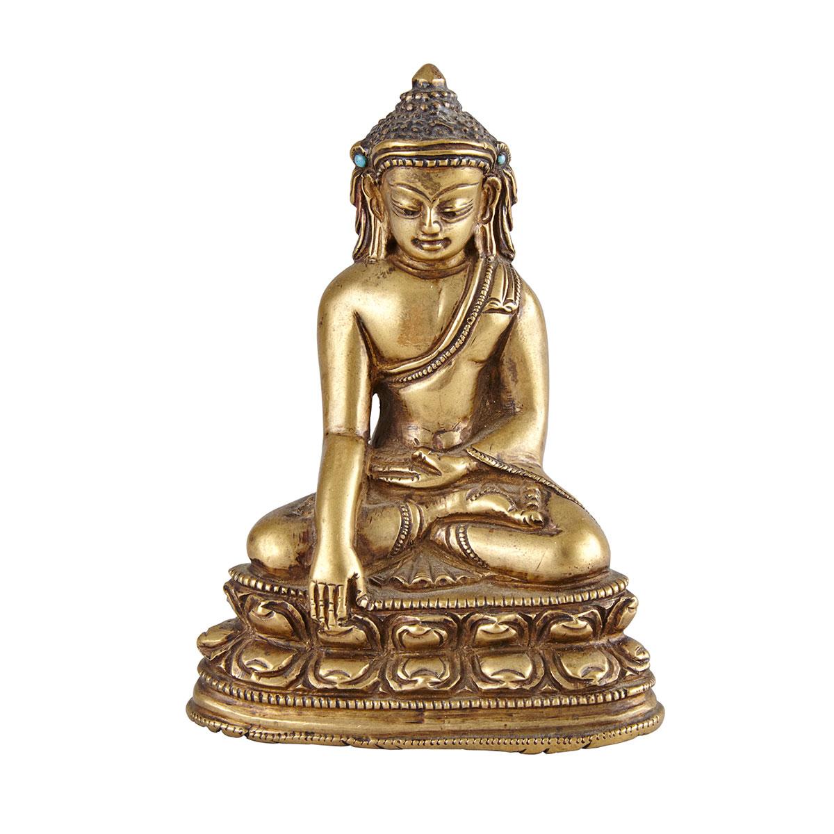 Small Copper Buddha, Nepal, 15th/16th Century