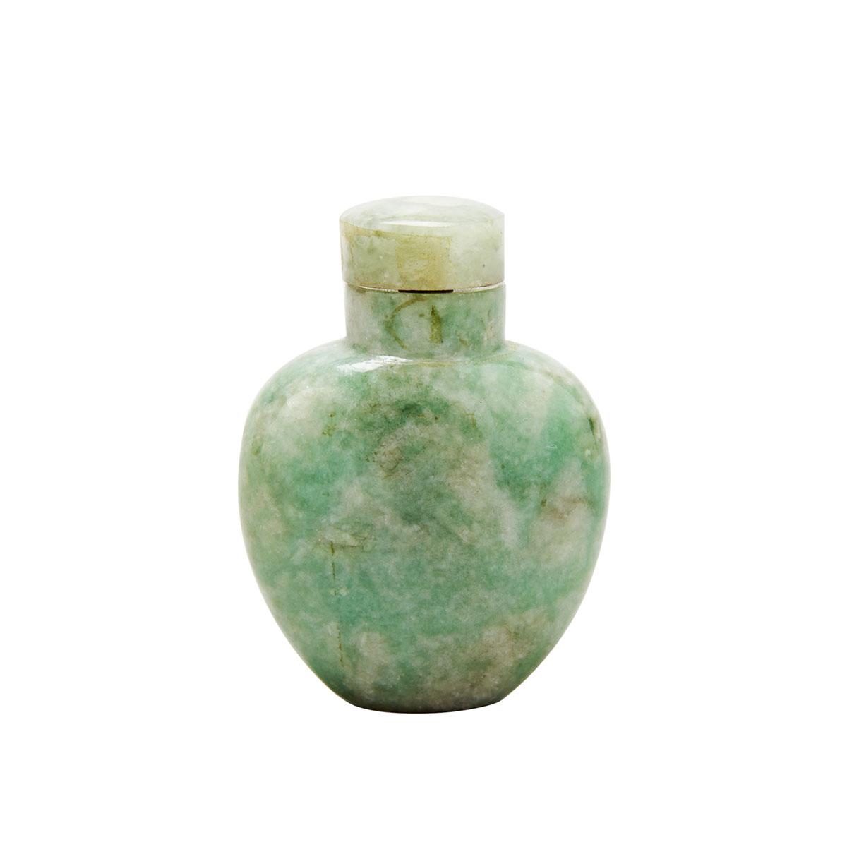 Emerald Jadeite Snuff Bottle