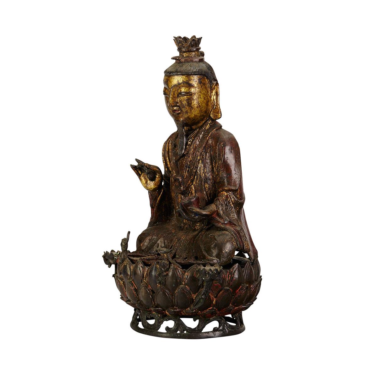 Bronze Figure of a Daoist Immortal, 16th/17th Century