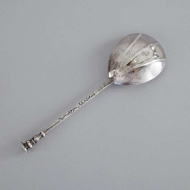James I Silver Seal Top Spoon, Edward Hole, London, 1621