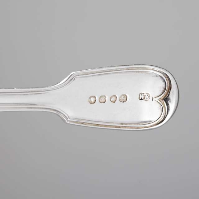 Victorian Silver Fiddle and Thread Pattern Flatware Service, mainly William Eaton, London, 1842-44