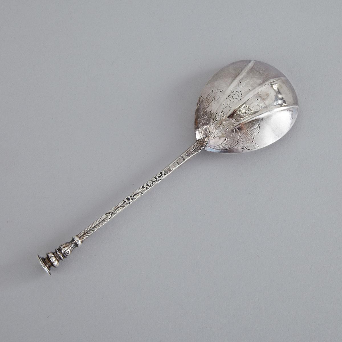 James I Silver Seal Top Spoon, Edward Hole, London, 1621