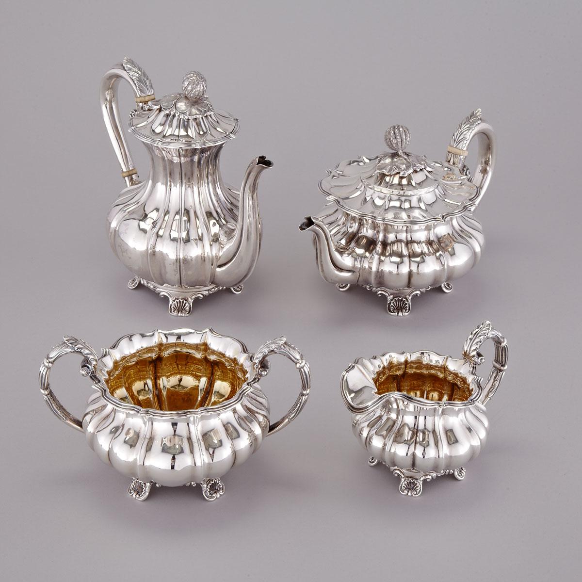 William IV Silver Tea and Coffee Service, Michael Starkey, London, 1830