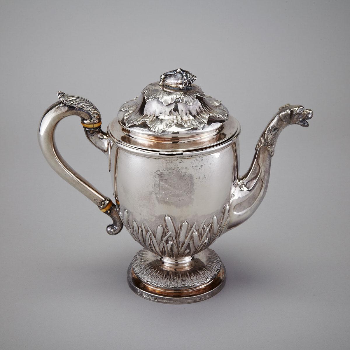 Victorian Silver Gravy Argyle, John Mortimer & John Samuel Hunt, London, 1840