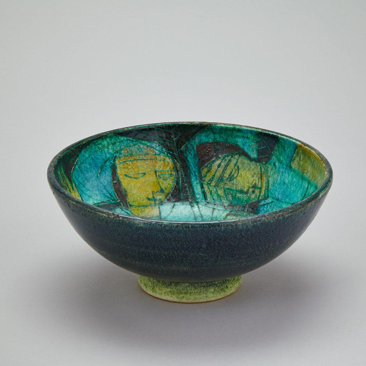 Brooklin Pottery Bowl, Theo and Susan Harlander, c.1970