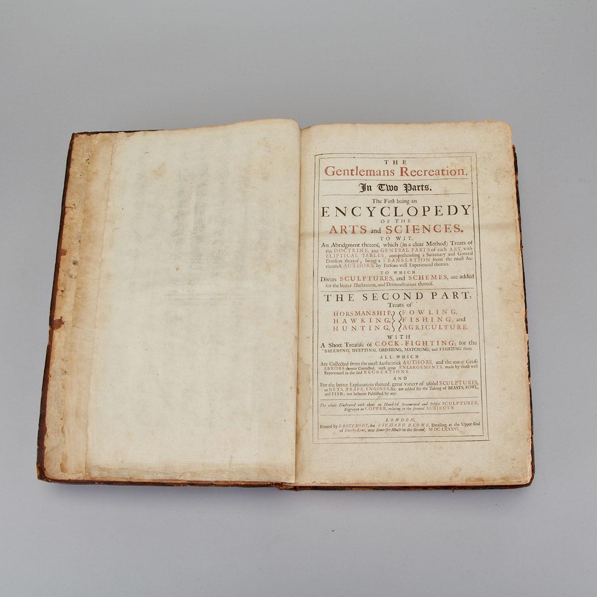 [Books: Sportsman Interest]
Blome, Richard (1635-1705)