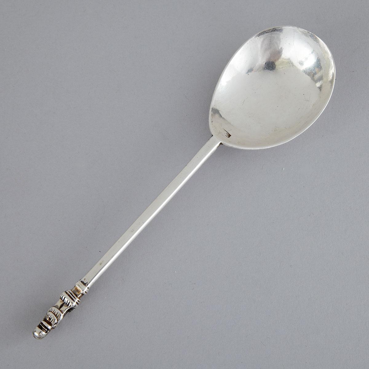 Provincial Silver Lion Sejant Spoon, 16th century