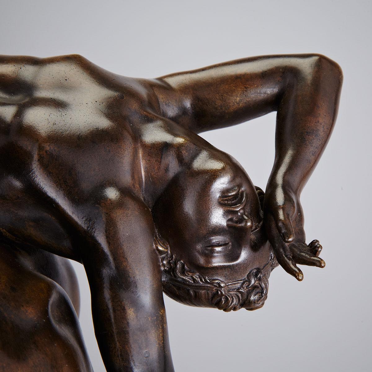 Italian School Patinated Bronze Mythological Group, early - mid 20th century