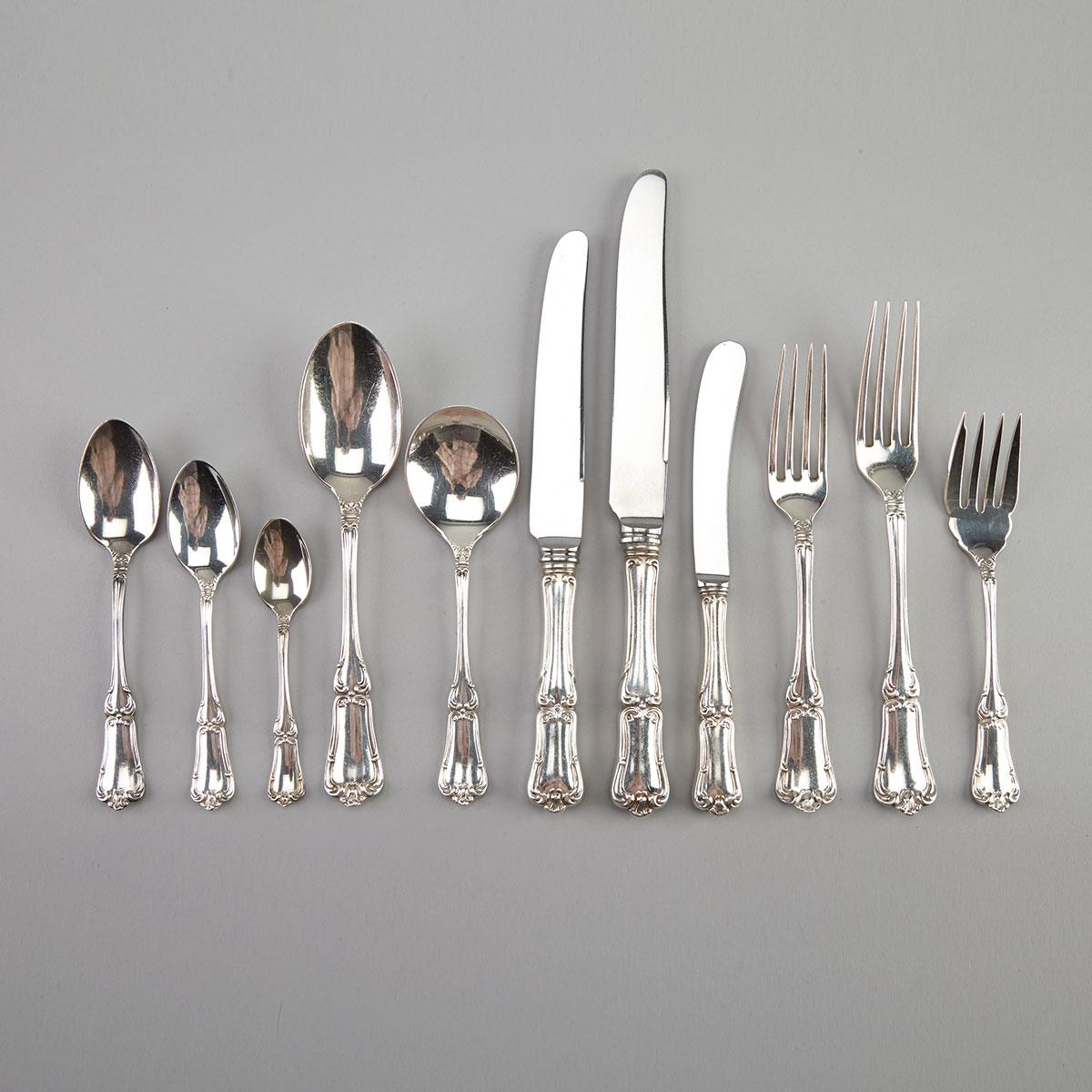 Canadian Silver ‘Francis I’ Pattern Flatware Service, Henry Birks & Sons, Montreal, Que., 20th century