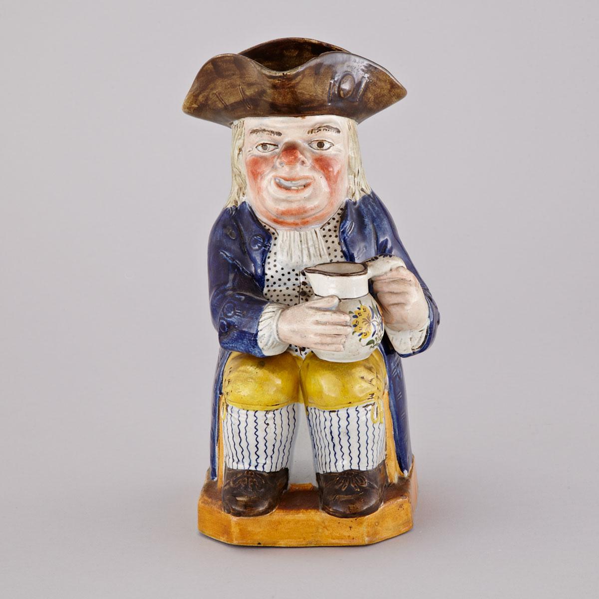 Staffordshire Pearlware Toby Jug, c.1800