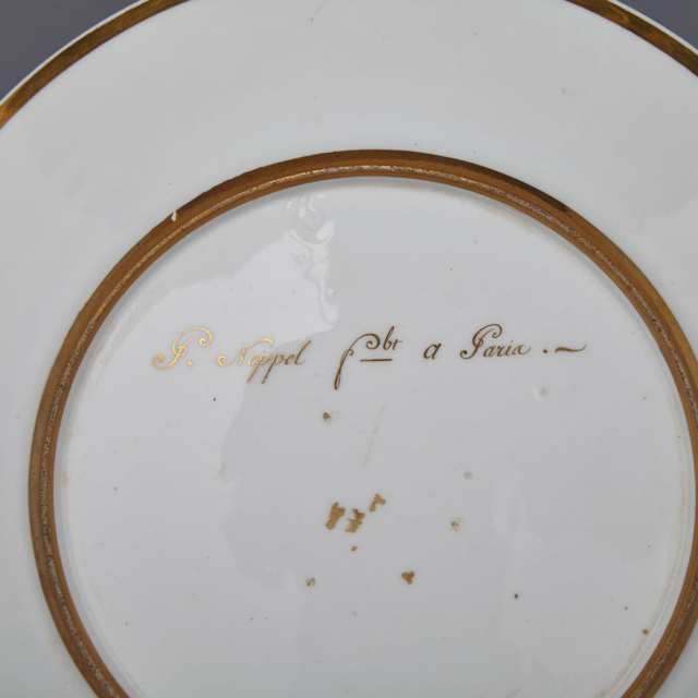 Neppel Paris Porcelain Louis Bonaparte, King Louis I of Holland Armorial Plate, c.1806