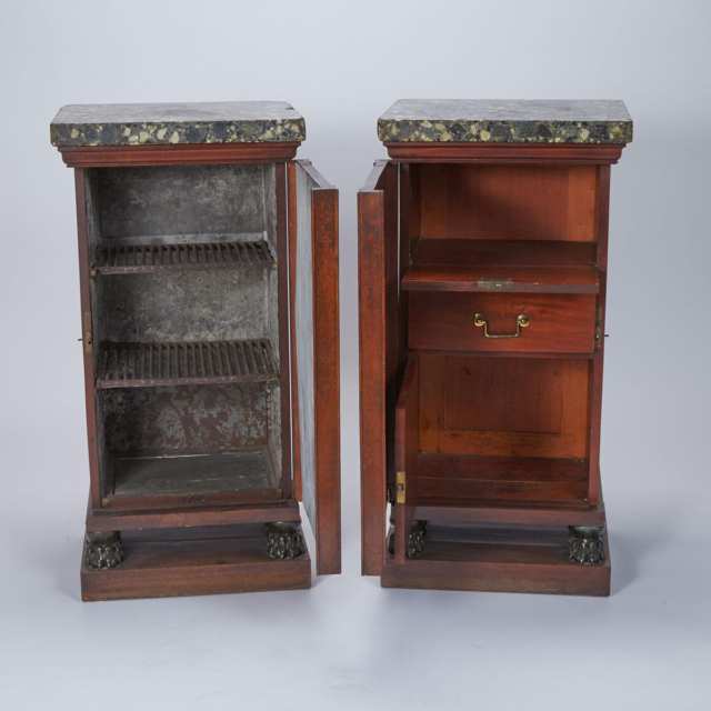 Pair of Regency Mahogany Dining Room Pedestals, early 19th century