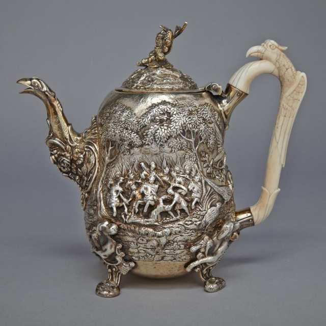 George III Silver-Gilt Tea and Coffee Service, Edward Farrell, London, 1816