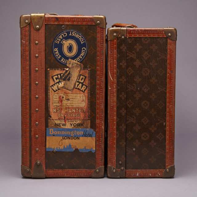Two Louis Vuitton Suitcases, early 20th century
