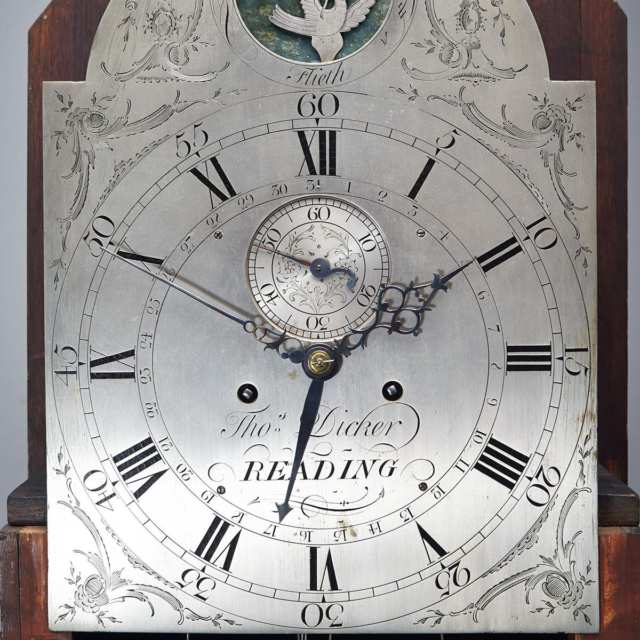 George III Mahogany Tall Case Clock, Thomas Dicker, Reading, late 18th century