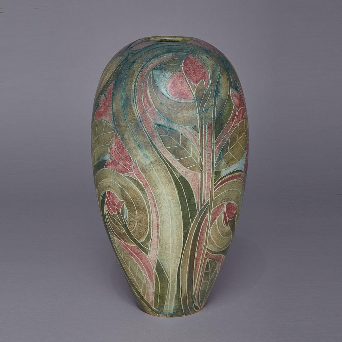 Brooklin Pottery Vase, Theo and Susan Harlander, c.1980