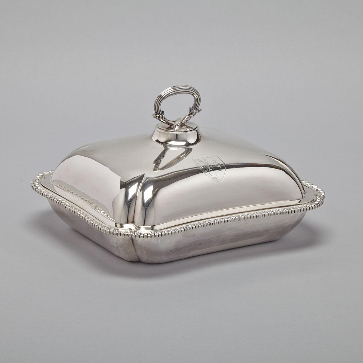 George III Silver Large Entrée Dish and Cover, James Young, London, 1791