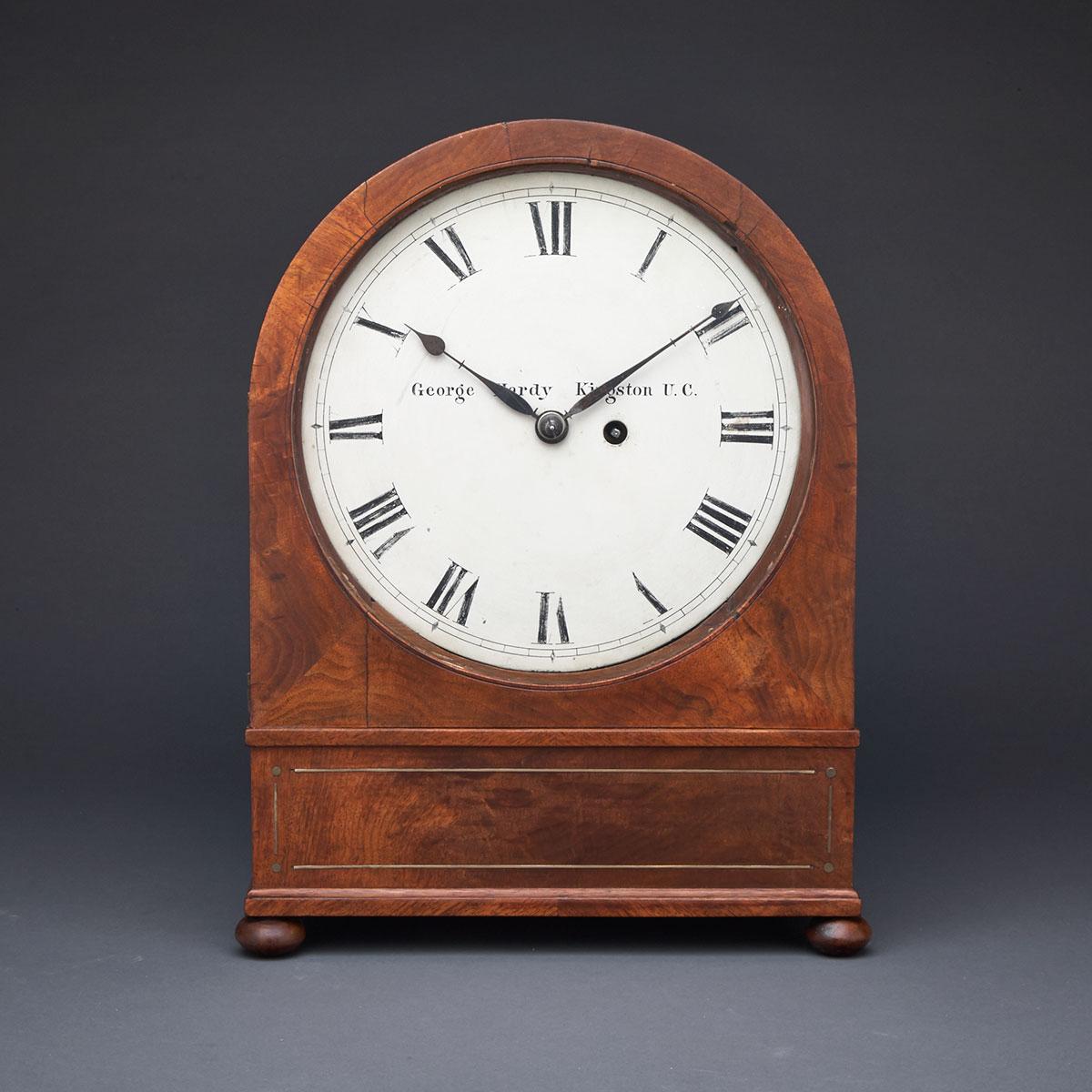Early Canadian Bracket Clock, George Hardy, Kingston, c.1820