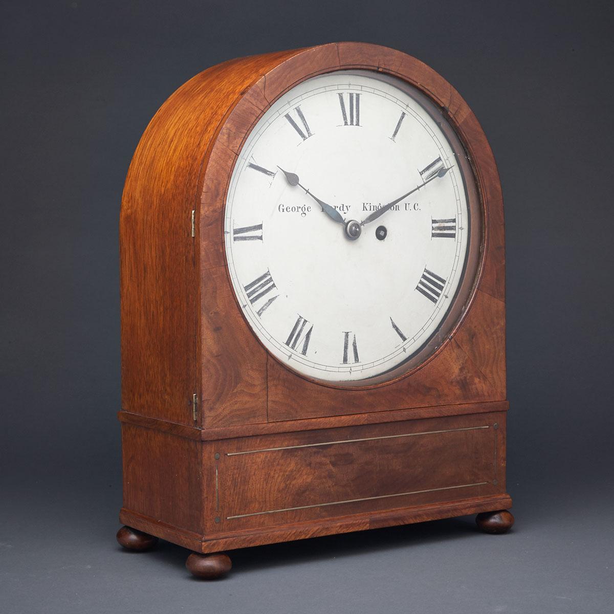 Early Canadian Bracket Clock, George Hardy, Kingston, c.1820