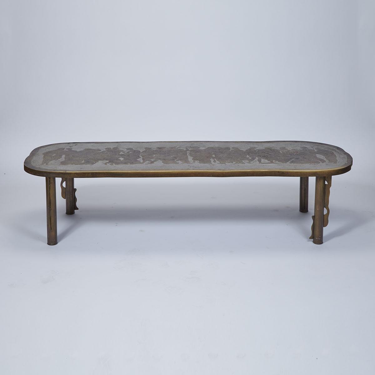 Philip and Kelvin LaVerne ‘Romanesque’ Bronze Coffee Table, c.1960