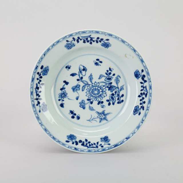 Four Blue and White Export Plates, 17th/18th Century