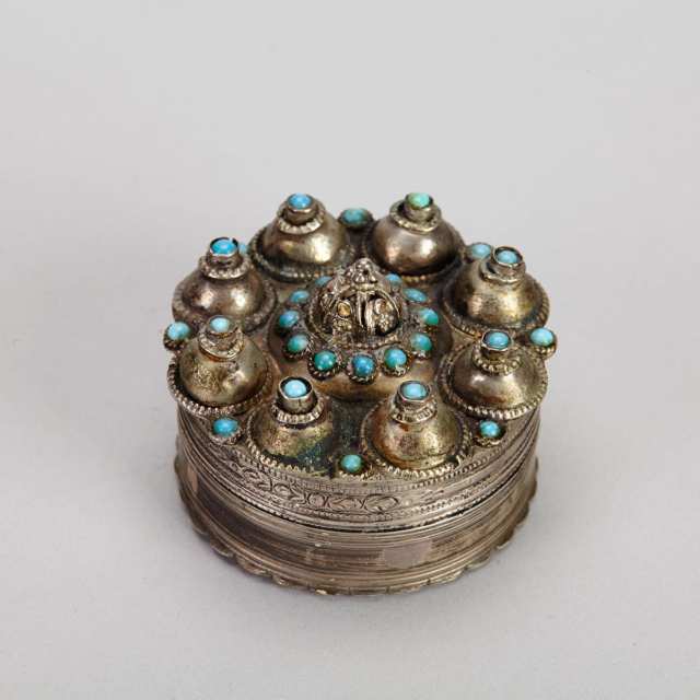 Group of Twelve Metal and Silver Storage Boxes, Indo-Persia, Mostly 19th Century