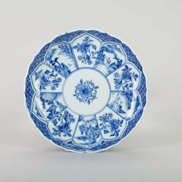 Pair of Blue and White Plates, Kangxi Period (1662-1722)