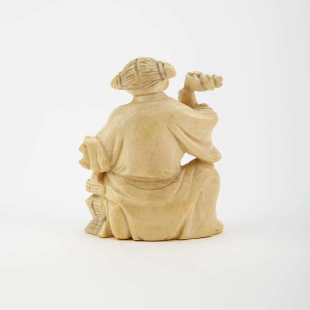 Four Ivory Carved Figural Groups