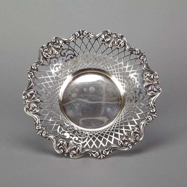 American Silver Pierced Bowl, Bigelow, Kennard & Co., Boston, Mass., c.1900