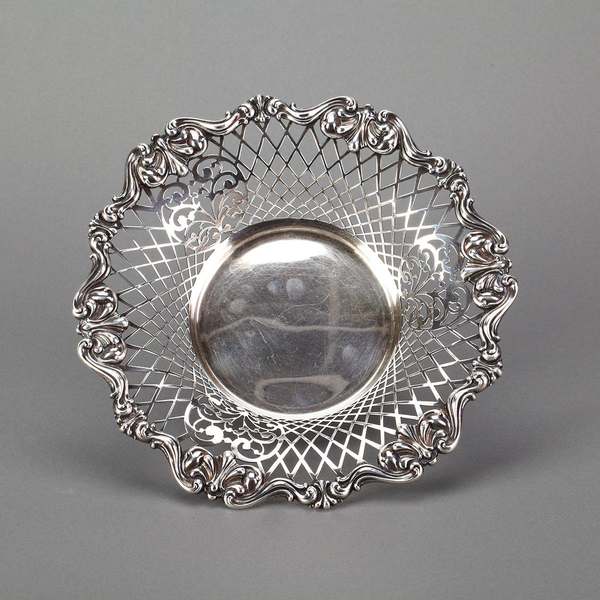 American Silver Pierced Bowl, Bigelow, Kennard & Co., Boston, Mass., c.1900