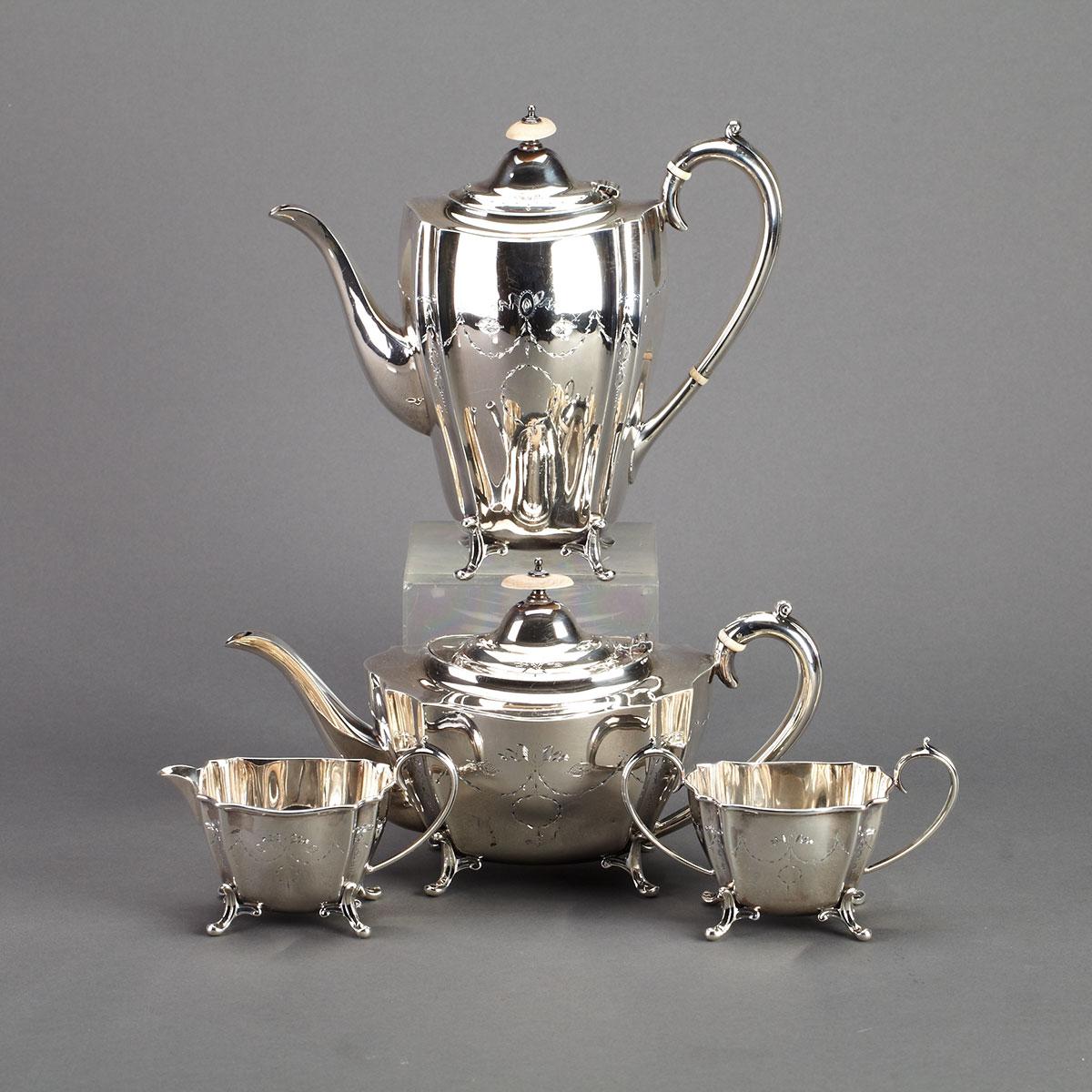 English Silver Tea and Coffee Service, Cooper Bros. & Sons, Sheffield, 1922-23