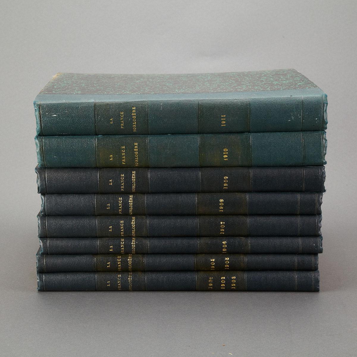 La France Horlogère, 1901-1911 Inclusive, Bound in Eight Volumes