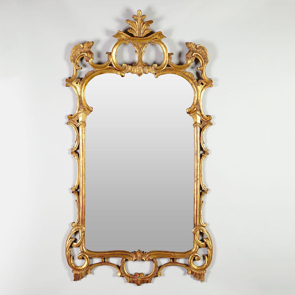 George II Style Giltwood Mirror, early 20th century