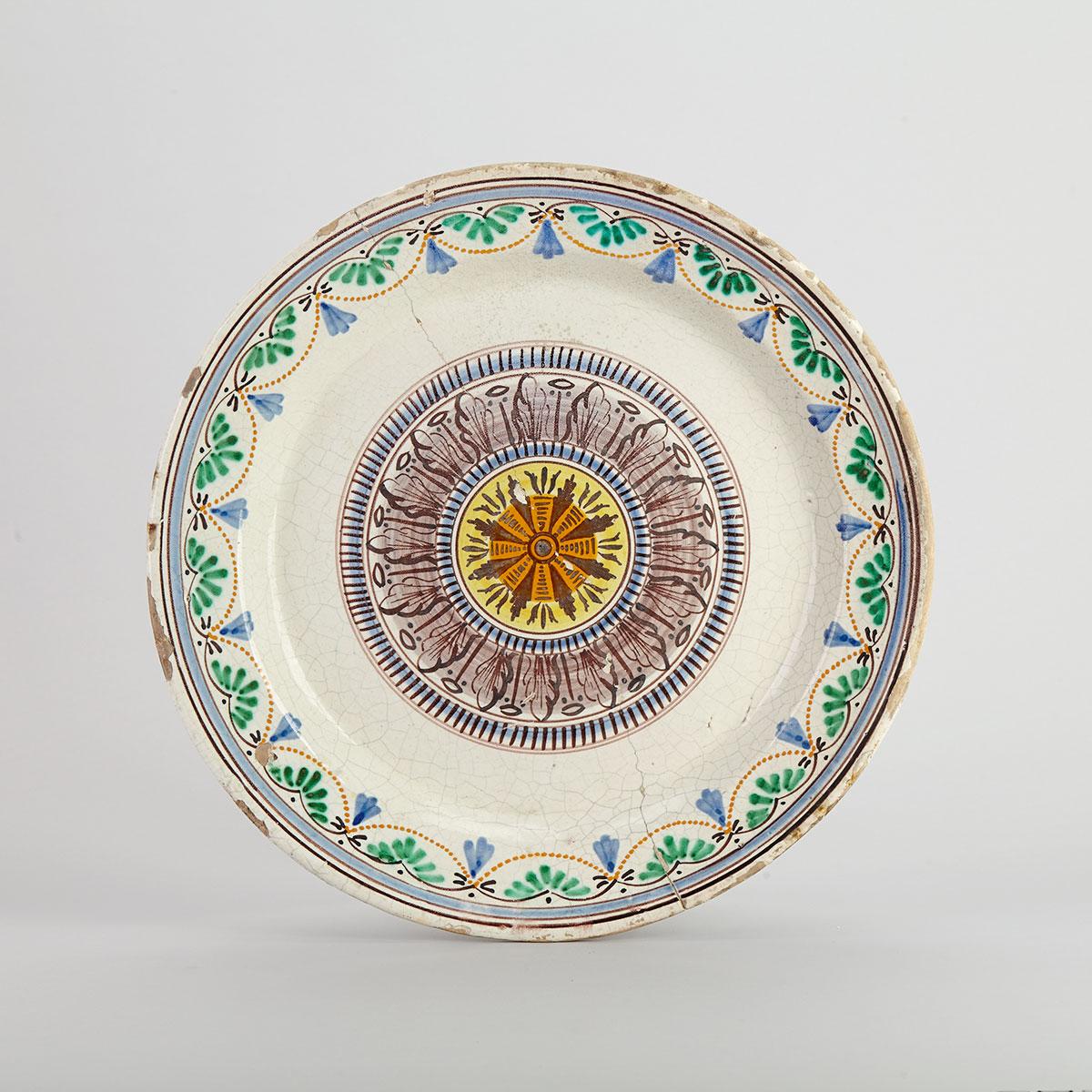 Maiolica Charger, 18th century