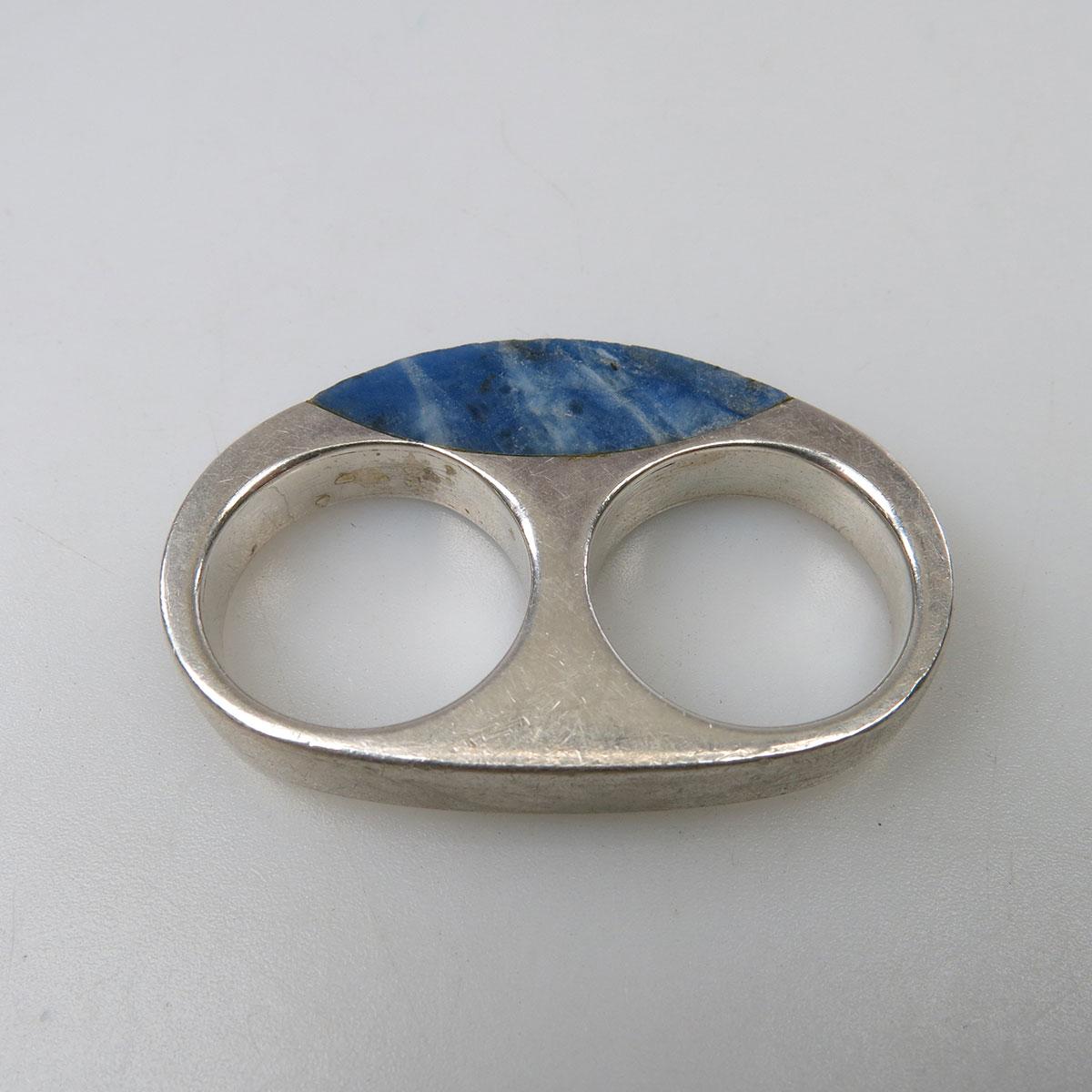 David McAleese Canadian Sterling Silver Two Finger Ring